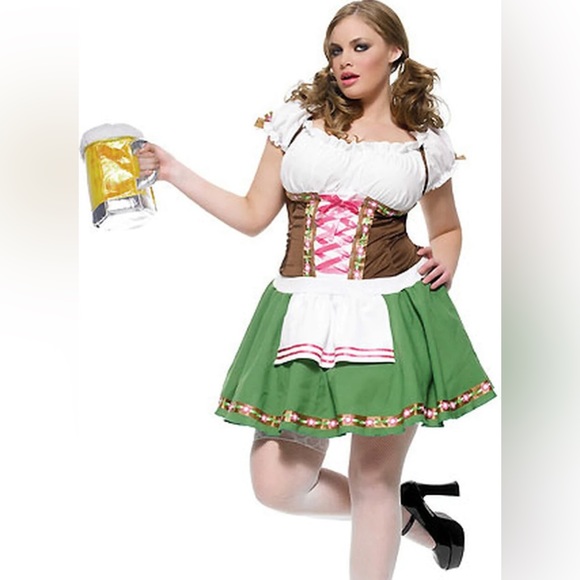 🎃 Halloween Costume Sexy Gretchen Beer 🍺 Maiden Size 1X/2X - Picture 5 of 5
